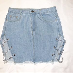 Blue jean skirt